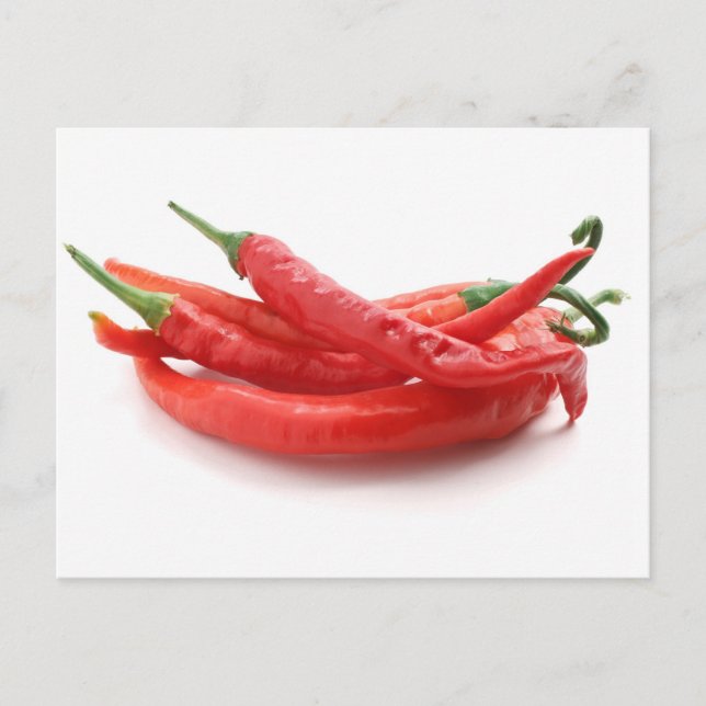 Chili-Paprikaschoten Postkarte (Vorderseite)