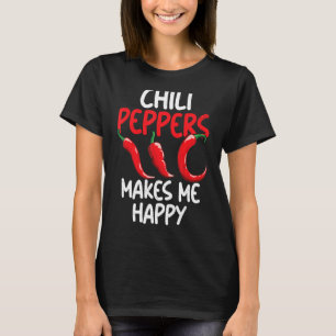 Chili Paprikaschoten Red Hot Spicy Pfeffer essen M T-Shirt