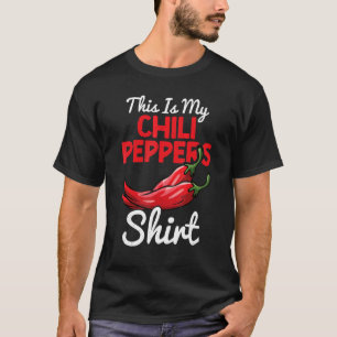 Chili Paprikaschoten Red Hot Spicy Pfeffer essen M T-Shirt