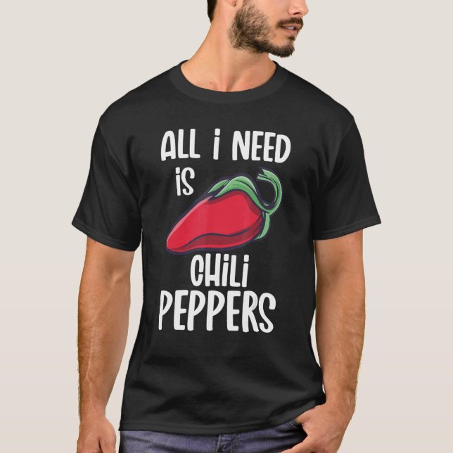 Chili Paprikaschoten Red Hot Spicy Pfeffer essen M T-Shirt (Vorderseite)