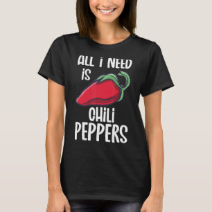 Chili Paprikaschoten Red Hot Spicy Pfeffer essen M T-Shirt
