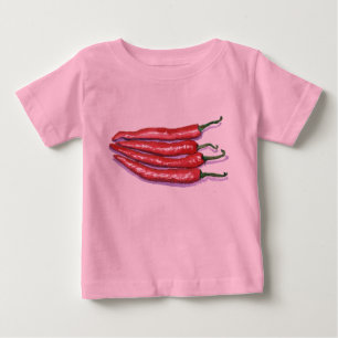 Chili-Paprikaschoten-Säuglings-Strampler Baby T-shirt