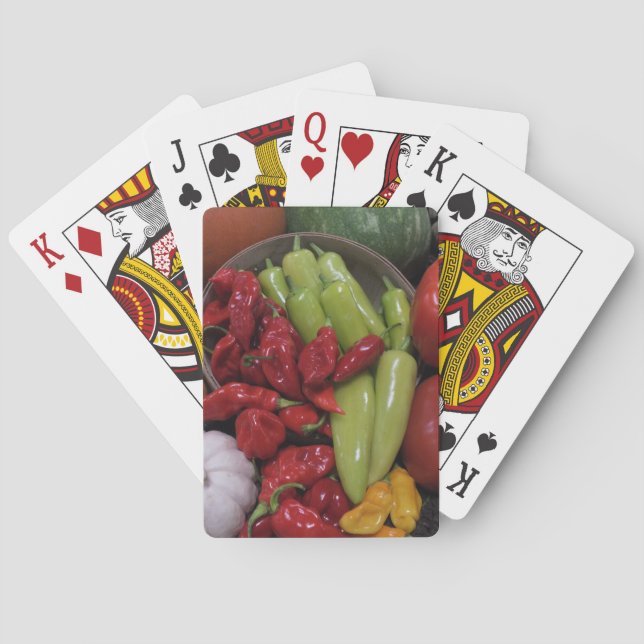 Chili-Paprikaschoten Spielkarten (Rückseite)