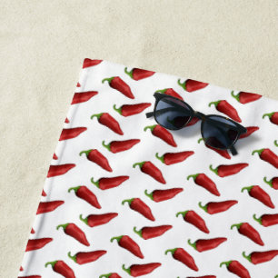 Chili-Paprikaschoten Strandtuch