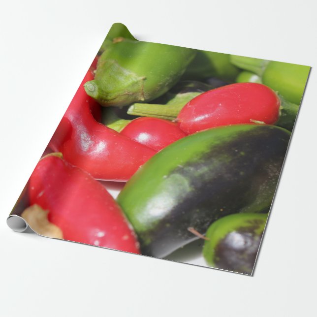 Chili-Paprikaschoten-Wrapper Geschenkpapier (Ungerollt)