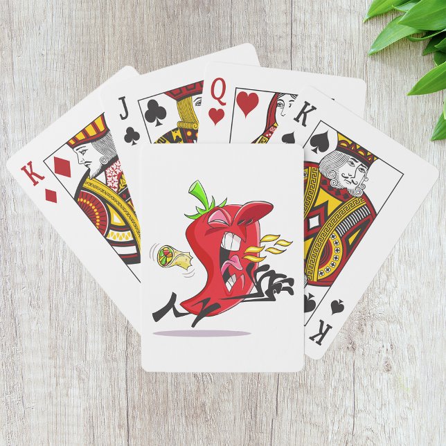 Chili Pepper Breaaving Fire Playing Cards Spielkarten (Von Creator hochgeladen)