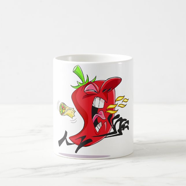 Chili Pepper Breathing Fire Tasse (Von Creator hochgeladen)