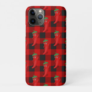 Chili Pepper Buffalo Kariertes Muster Schwarz und Case-Mate iPhone Hülle
