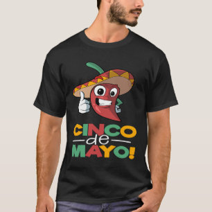 Chili Pepper Cinco De Mayo Mexiko T-Shirt
