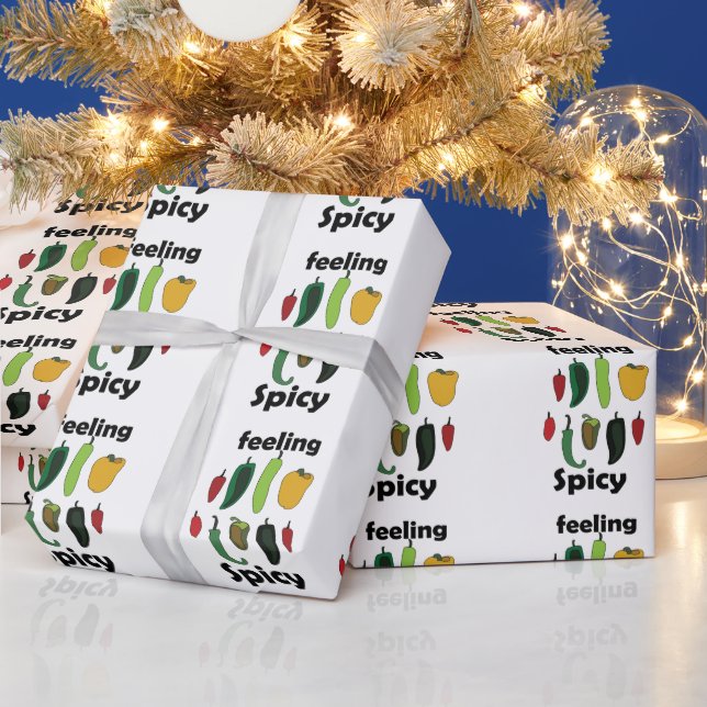 Chili Pepper Feeling Spicy Fiesta-Party Geschenkpapier (Feiertage)