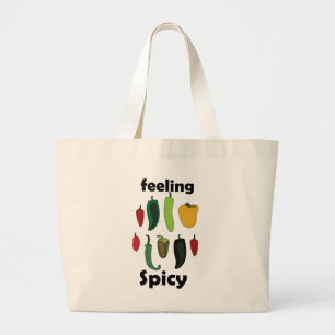 Chili Pepper Feeling Spicy Fiesta Party Jumbo Stoffbeutel