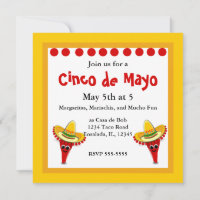 Chili Pepper im Sombrero Cinco de Mayo