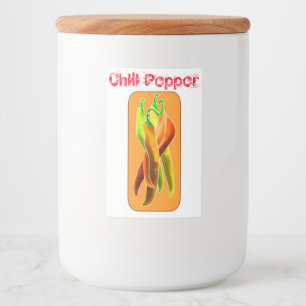 Chili-Pepper-Label Lebensmitteletikett