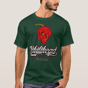 Chili Pepper Merch Design Chilihead Grinning Chili T-Shirt