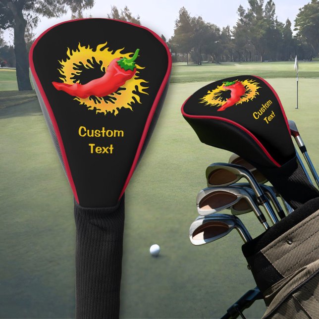 Chili Pepper mit Flamme Golf Headcover (Von Creator hochgeladen)