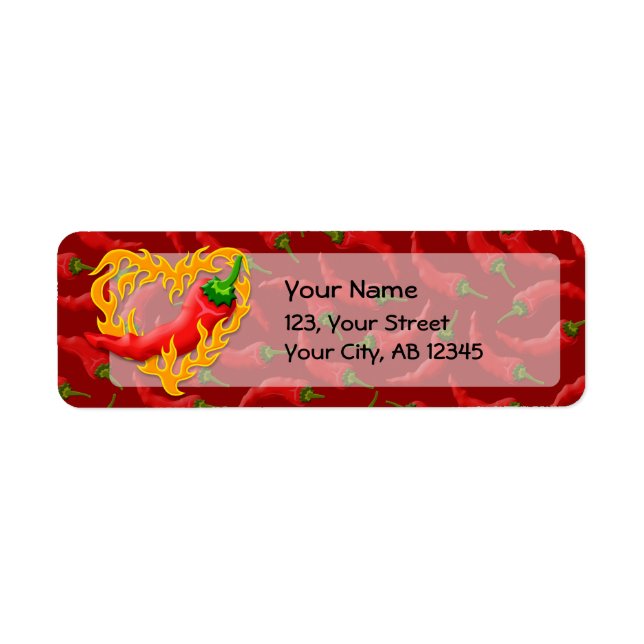 Chili Pepper mit Flammenherz (Vorne)