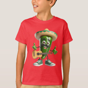 Chili Pepper mit Ukulele T-Shirt