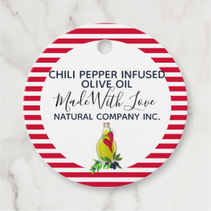 Chili Pepper Olive Oil Eigenmarke Geschenkanhänger