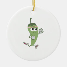 Chili Pepper Runner Keramik Ornament