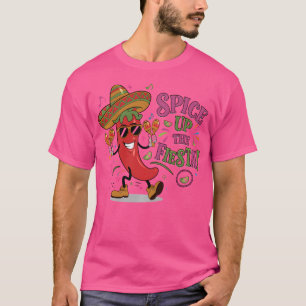 Chili Pepper Sombrero Maracas Cinco De May T-Shirt