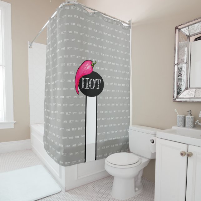 Chili Pfeffer Duschvorhang (Beispiel)