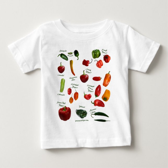 Chili-Pfeffer Identifikation Baby T-shirt (Vorderseite)