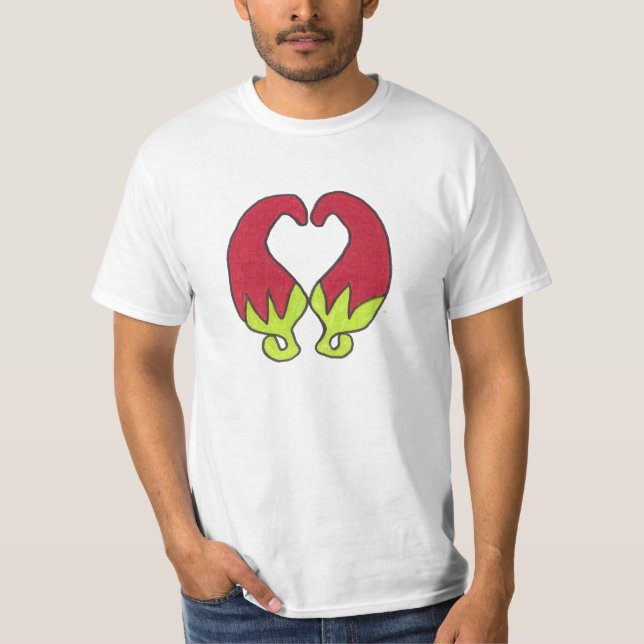 Chili-Pfeffer-Liebe T-Shirt (Vorderseite)