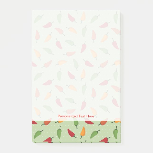 Chili-Pfeffer Post-it Klebezettel (Vorderseite)