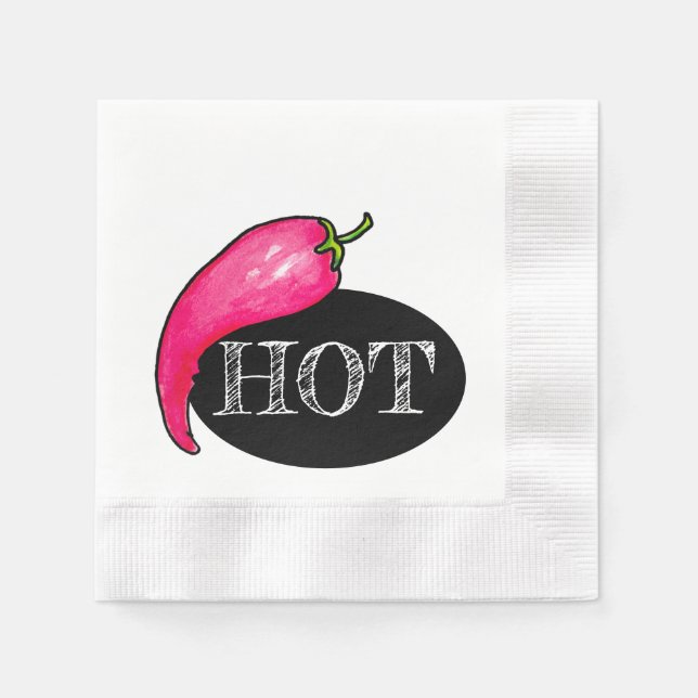 Chili Pfeffer Serviette (Vorderseite)