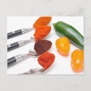 Chili Pulver Postkarte