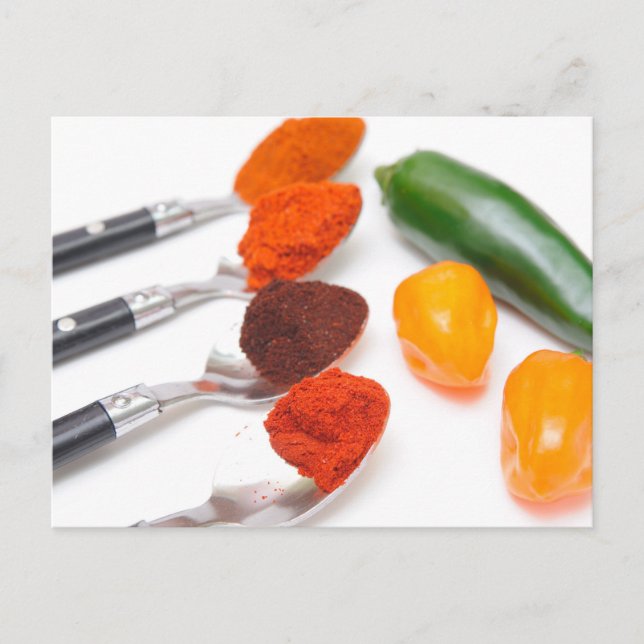 Chili Pulver Postkarte (Vorderseite)