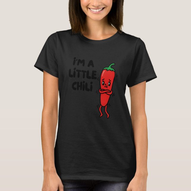 Chili Red Pepper Vegetable Funny Chili Pun I'm Lit T-Shirt (Vorderseite)