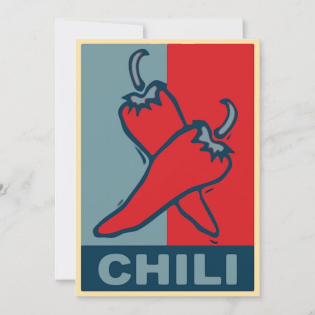Chili Rot und Blau (Vorderseite)