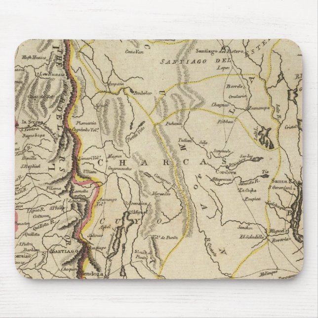 Chili und Teil der Viceroyalty von La Plata Mousepad (Vorne)