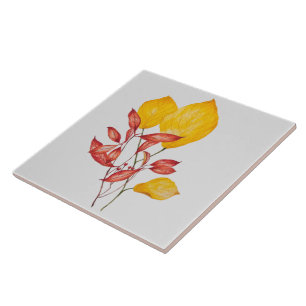 Chili und Turmerin auf einer Keramik Fliese