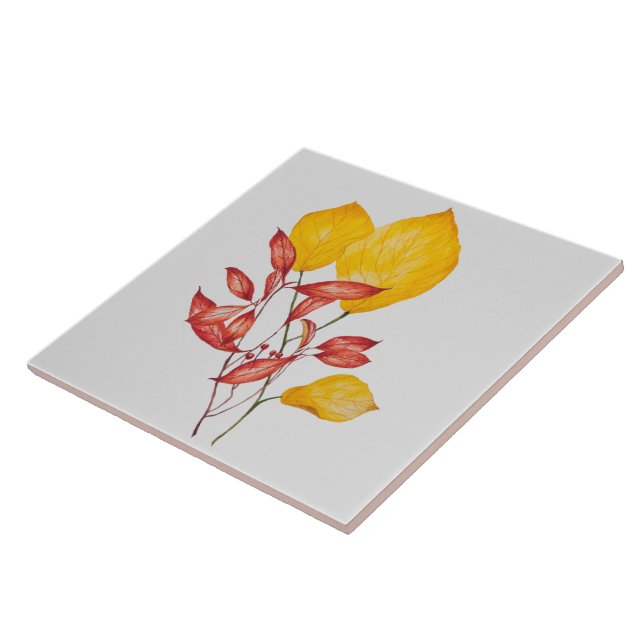 Chili und Turmerin auf einer Keramik Fliese (Seite)