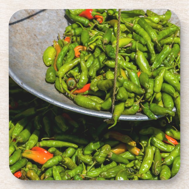 Chili zum Verkauf Untersetzer (Vorderseite)