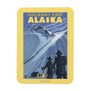 Chilkoot Durchlauf, Alaska-Goldschürfer Magnet