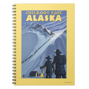 Chilkoot Durchlauf, Alaska-Goldschürfer Notizblock