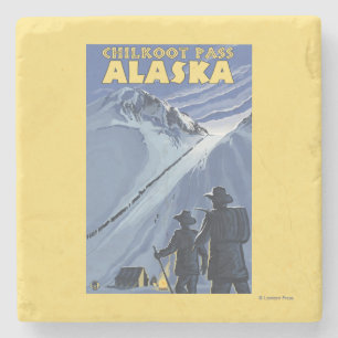 Chilkoot Durchlauf, Alaska-Goldschürfer Steinuntersetzer