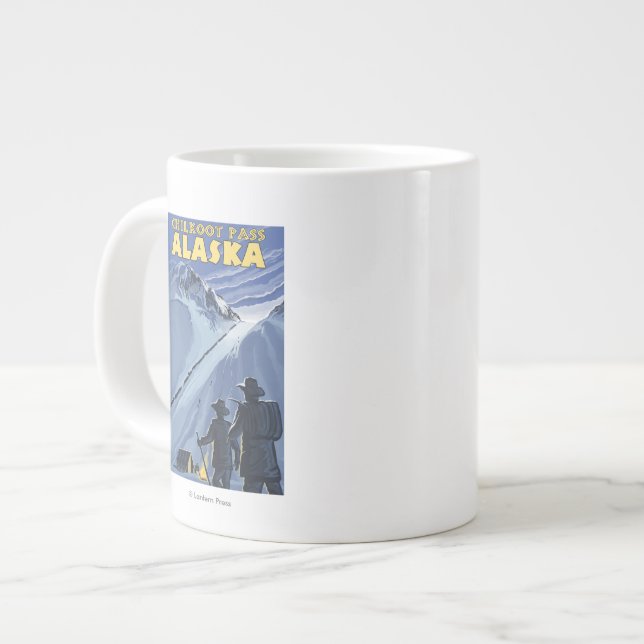 Chilkoot Pass, Alaska Gold Minen Jumbo-Tasse (Vorderseite Links)