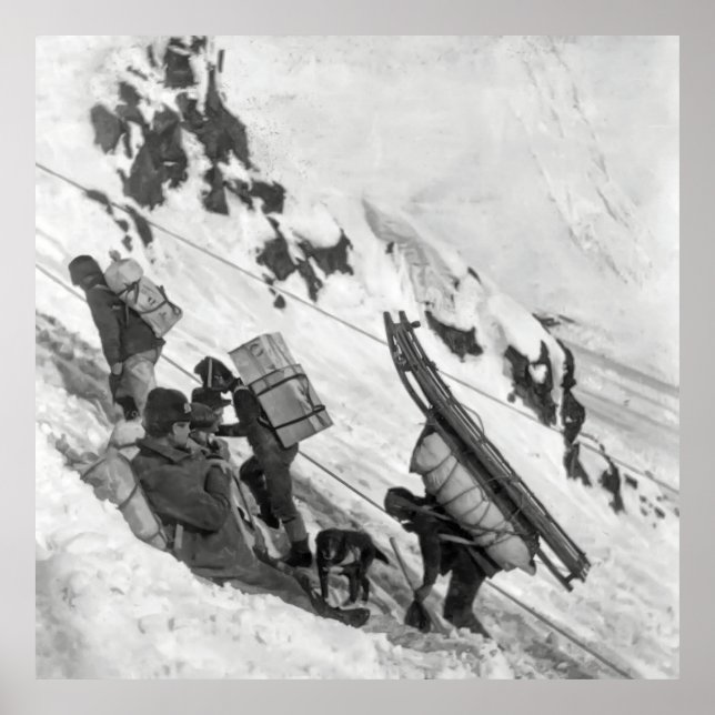 Chilkoot Pass - Yukon Gold Rush 1898 Poster (Vorne)