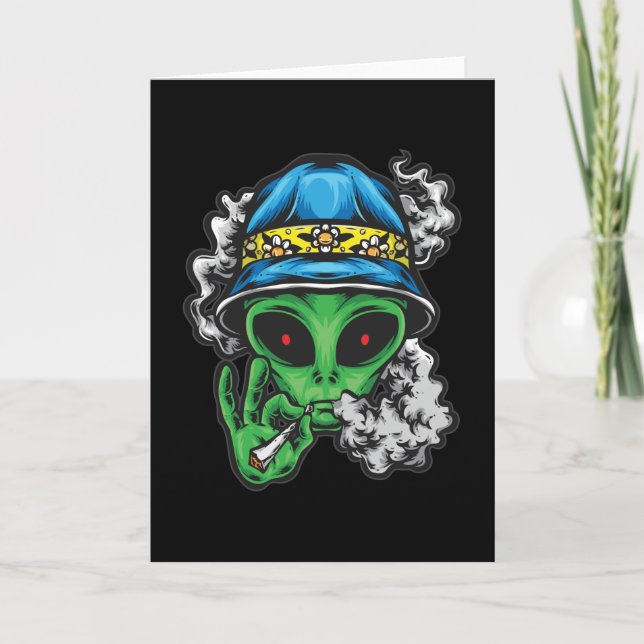 Chill Alien Karte (Vorderseite)