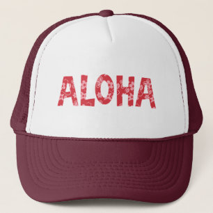 Chill Aloha Blumenmuster Truckerkappe