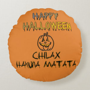 Chill and Relax Frohe Halloween-Kollektion Rundes Kissen