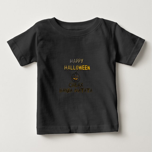 Chill and Relax Happy Halloween Collection Baby T-shirt (Vorderseite)