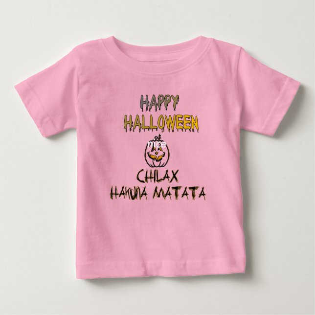 Chill and Relax Happy Halloween Collection Baby T-shirt (Vorderseite)