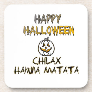 Chill and Relax Happy Halloween Collection Getränkeuntersetzer