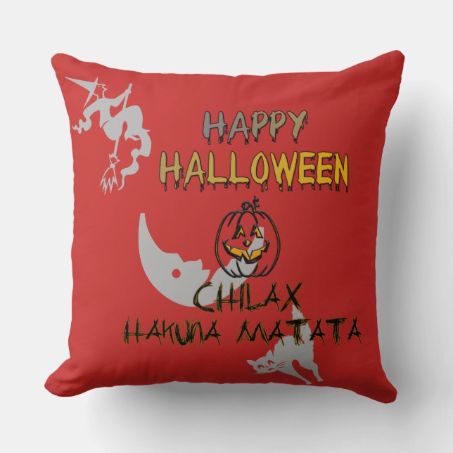 Chill and Relax Happy Halloween Collection Kissen (Vorderseite)