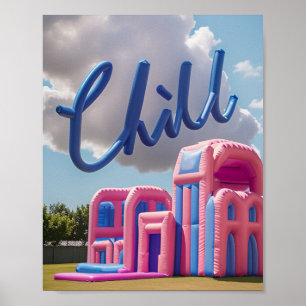 Chill Aufblasbares Schloss Sky Poster